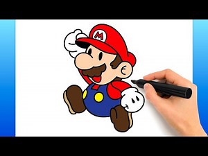 How To Draw Paper Mario (Easy Drawing Tutorial)