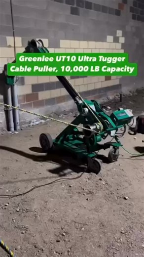 Check out the only 2 speed puller on the market that can shift from high speed/low load pulling to low speed/high load pulling with a simple double tap motion on the foot pedal control switch. Ask your sales rep about renting the @greenleetools UT10 Ultra Tugger™ Cable Puller which can be delivered directly to your job site. | Superior Tool Rental & Repair | Facebook