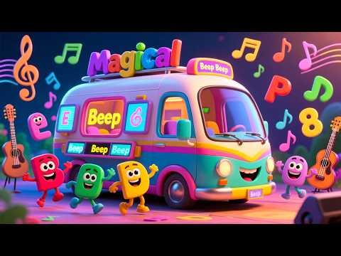 Study Van ABC Beats 🚐 | Fun Learning & Play for Kids | Toddler Adventure Video