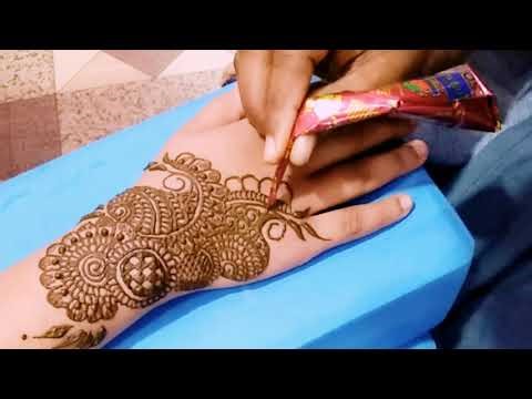 🌸 Beautiful Back Hand Mehndi | Step-by-Step Full Tutorial 🌿#mehndi