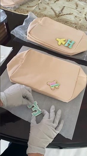 How to Use Adhesive Glue to Attach Patches to Your Customized Makeup Bag Organizer