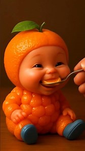 Cute Orange Baby ASMR 🍊 | Relaxing Feeding Sounds for Sleep & Calm | TOP SB ASMR #shorts #asmrvideo