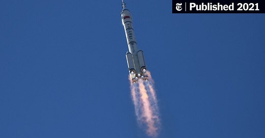 China Launches 3 Astronauts Toward New Space Station