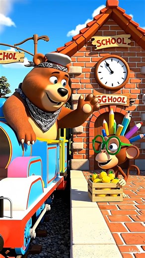 गाड़ी आई गाड़ी आई छुक छुक छुक | 3D Hindi Rhymes for Kids | Pixar Style Animation