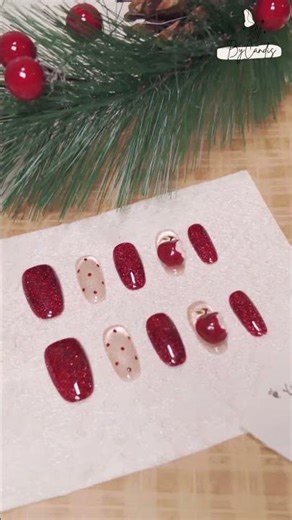 Candy Ruby | Sparkling Ruby Red Candy Press-On Nails