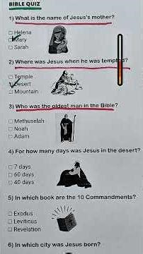 Bible Quiz - 76% People Fail This Quiz #quiz #quiztime #triviatricks #iqtest #braintest #bible