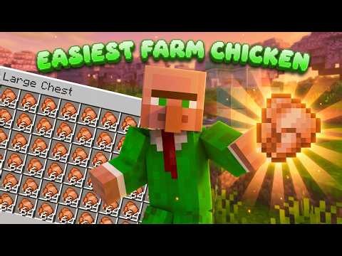 BEST Automatic CHICKEN Farm in Minecraft 1.21.1+