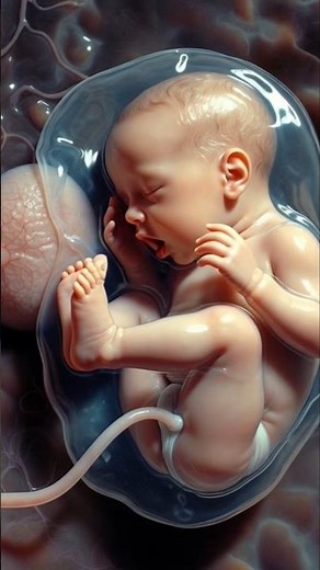 Inside the Womb: Baby Moving in Amniotic Fluid During the Third Trimester# #amnioticfluid #baby