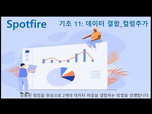 Spotfire 기초 11 데이터 결합 컬럼추가