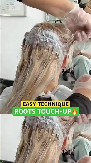 EASY TECHNIQUE ROOTS TOUCH-UP LONG HAIR: Complete Tutorial Linked Below! 🔥🔥🔥