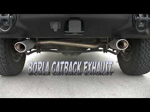 2006 Hummer H2 Stock Exhaust VS BORLA Catback #140037