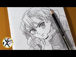 How to Draw Mitsuri Kanroji Step by Step – Easy Demon Slayer Drawing Tutorial