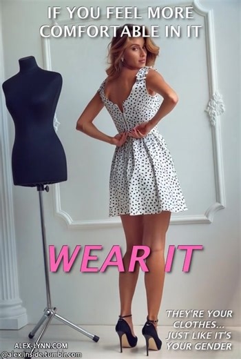 What could be more natural than wearing clothes that match your true self..? 🤷‍♀️🤷‍♀️🤷‍♀️#crossdresser #feminizationofmen #BeFeminine #ConfidenceJourney #BeYourself