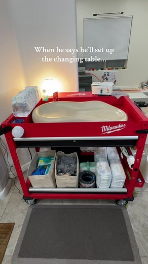 Transform Your Milwaukee Tool Cart into a Changing Table