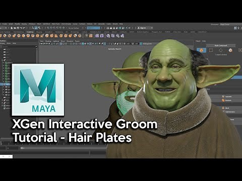 Maya XGen Interactive Groom Tutorial - Hair Plates