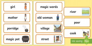 The Magic Porridge Pot Word Cards