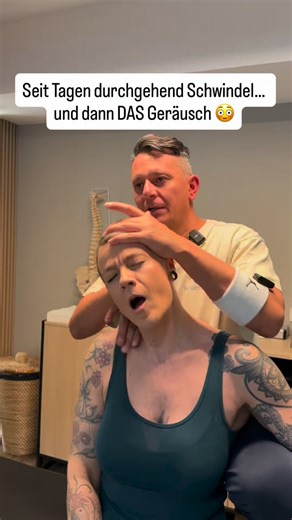 Adnan Gülec on Instagram: "Seit Wochen immer wieder Schwindel, die letzten 3 Tage durchgehend. Starker Druck im oberen Nacken, Bewegung eingeschränkt. Und dann dieser tiefe, laute Impuls… Sandys Reaktion sagt alles. Wer kennt dieses Gefühl von „Druck sitzt fest“ im Nacken? #chiropractic #chiropractor #wirbelfit #schwindel #chiropracticadjustment"
