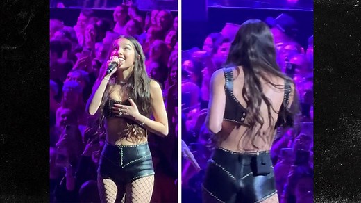 Olivia Rodrigo's Top Pops Off During Wardrobe Malfunction at Concert