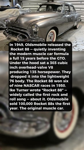 The Olds That Invented the Modern Muscle Car in 1949 #shorts #automobile #cars