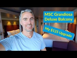 MSC Grandiosa Deluxe Balcony Cabin Tour | Stateroom 10144