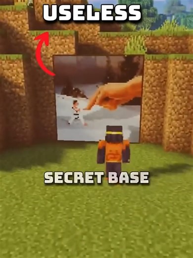 Exploring a Secret Base in Minecraft