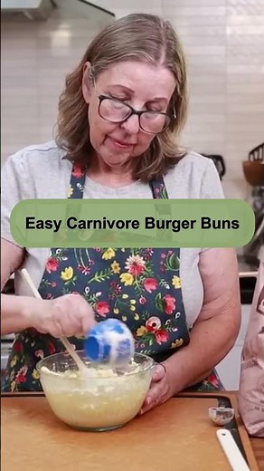 Easy Carnivore Burger Buns | 3 Ingredient Keto Buns That Taste Like Regular Buns