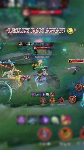 Alpha Power! ⚔️ Gatotkaca Deleted & Lesley Ran Away! 😂 #Shorts #MLBB #Alpha