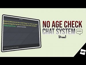 [Free] No Age Verification Chat System | Roblox Studio