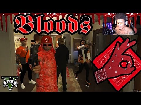 BLOODS🩸 vs CRIPS♿ GANG WAR! | HOOD GANG LIFE ROLEPLAY!🔫🏚 | GTA 5 RP!🔥
