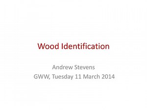 Wood Identification - SlideServe