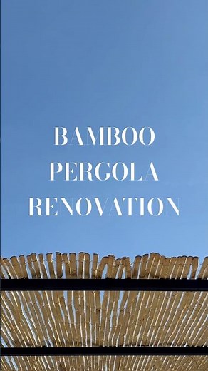 Bamboo Pergola Roof Installation