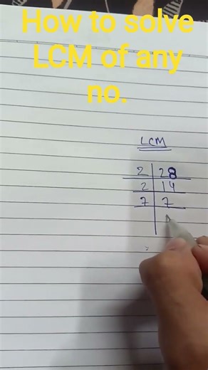 #how to solve LCM#