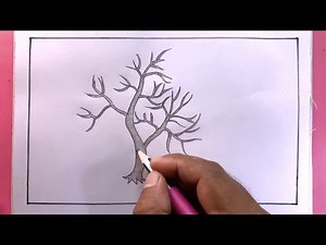 How To Draw Tree Trunk Branches Easy/Tree Trunk Branches Drawing