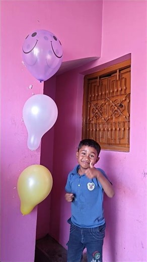 Lam no bong bay nhan qua bat ngol Burst balloons to receive surprise #shortvideo #viral