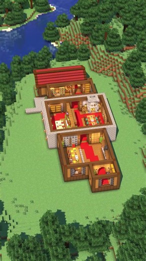 Minecraft Easy Starter Cabin🏡 #minecraft