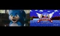 Mix of 2 videos from youtube : TRYING TO FIX THE SONIC TRAILER