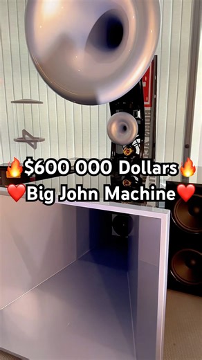 $600 000 Dollars Big John Machine 🔥 CESSARO Huge Horn Speakers ❤️ Home Stereo Music System #hiend