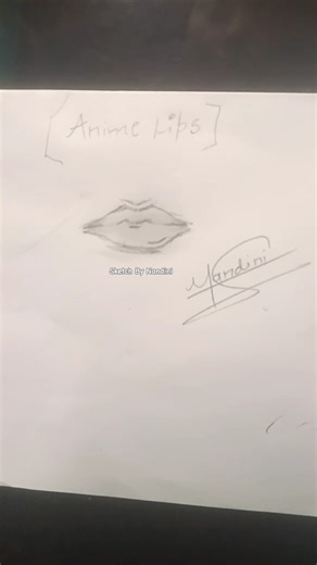 Anime Lips Drawing#trendingshorts#youtubeshorts#art#anime#trendingshorts#