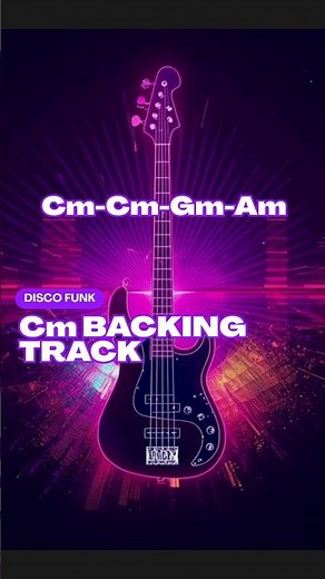 Cm Disco Funk Backing Track 🎸 #shorts #funk