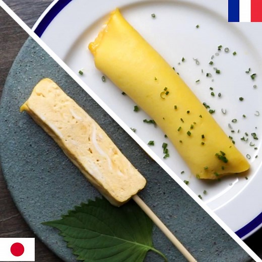 2M views · 4.1K reactions | Here are 2 styles of making omelettes, the Japanese one is super cool! | Tasty | Facebook