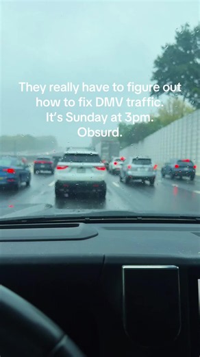 NOVA traffic at 3 PM Sunday — why is there bumper-to-bumper congestion?