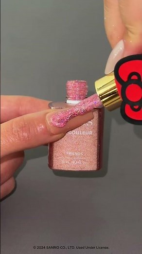 Swatching Hello Kitty Flash Glitter Nails! 🎀💅