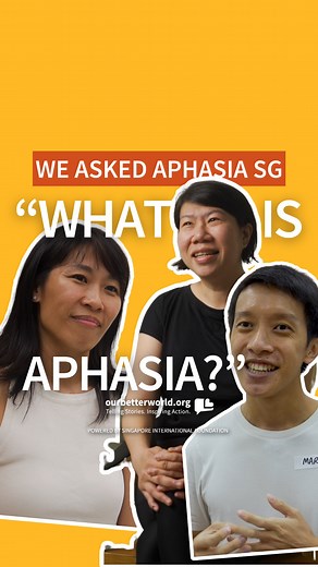 84K views · 194 reactions | How does it feel to have aphasia; to struggle to read, listen, or speak in the way you want to? Hear from Aphasia SG as they describe what persons with aphasia can experience. Through understanding the journey of persons with aphasia, we can be empowered to build a kinder and more inclusive society together! | Our Better World | Facebook