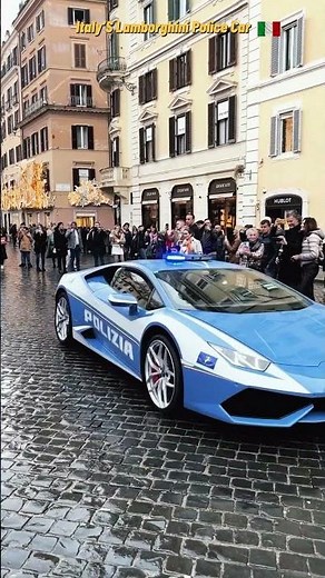 Italy’s Lamborghini Police Car: The Fastest on the Roads! #italy #travel #LamborghiniPoliceCar