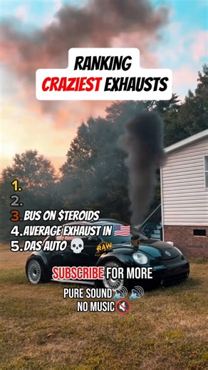 Ranking THE CRAZIEST Exhausts (Pt. 10) 💀 #Mustang #dragrace #volkswagen #Shorts #usa