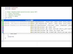 C++ Tutorial: The deque Class