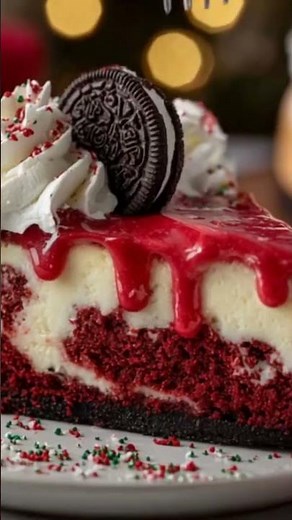 Christmas Red Velvet Cheesecake