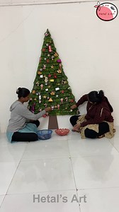 Gorgeous Natural Christmas Leaf tree making #christmas #tree #gorgeous #leaf | Hetal's Art