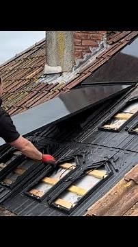 Step by step fitting GSE half portrait in roof solar system