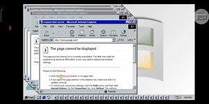 当你尝试在Win98模拟器中打开大约160个IE浏览器窗口后。